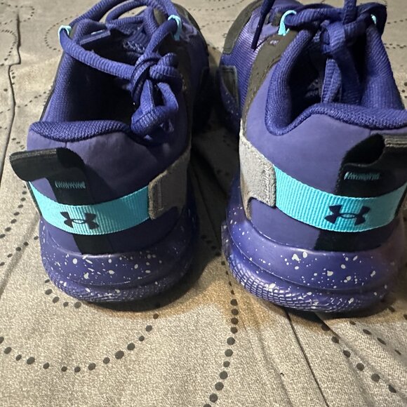 UNDER ARMOUR PURPLE\'S & BLACK DELUXE SYSTEM INSOLE SHOES SIZE 9 MEN NEW NO BOX